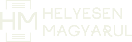 Helyesen magyarul fehér logó